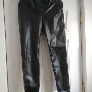 Faux leather pants